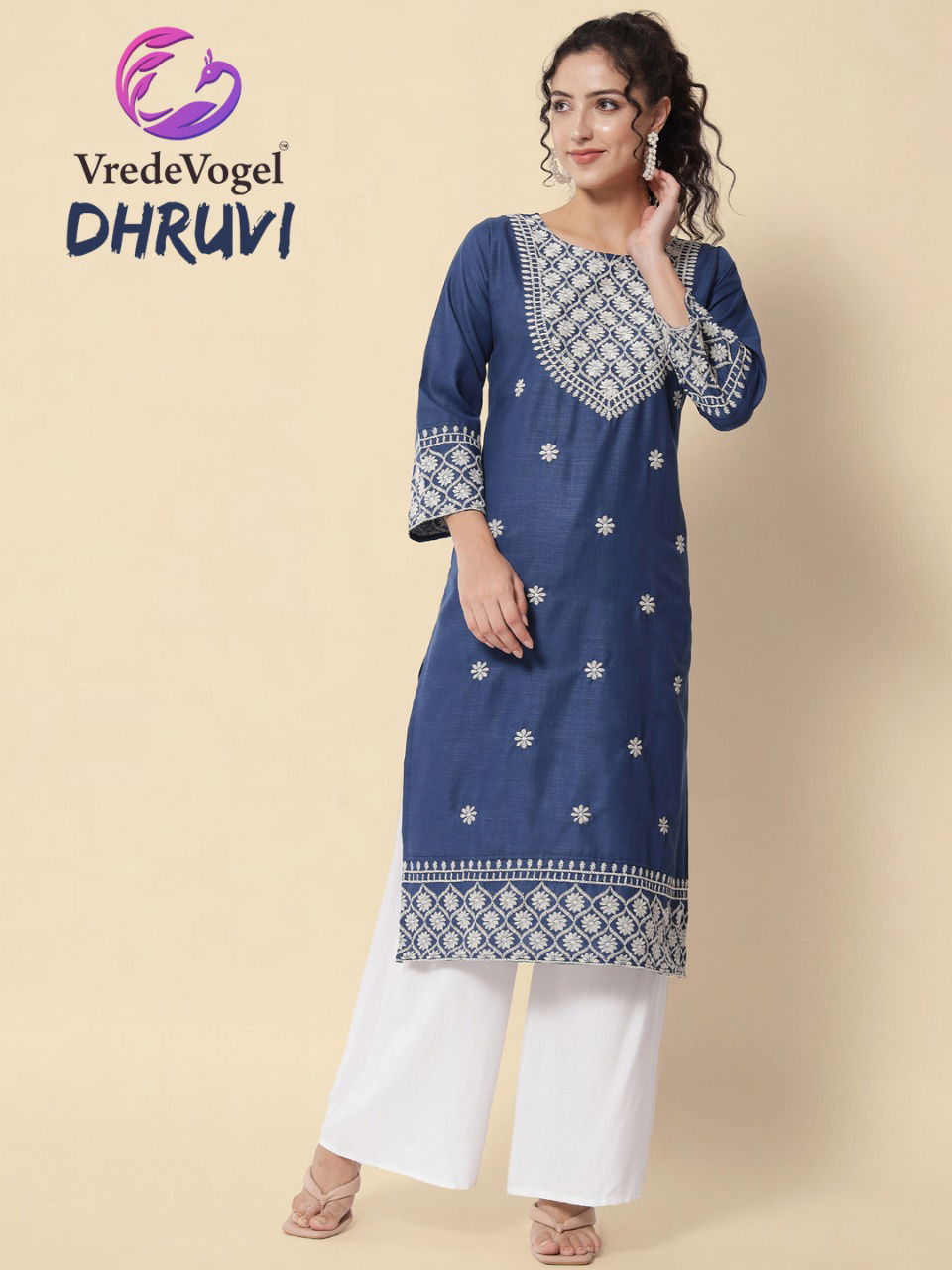 Vredevogel Dhruvi Fancy Wear Latest Designer Cotton Kurti Collection